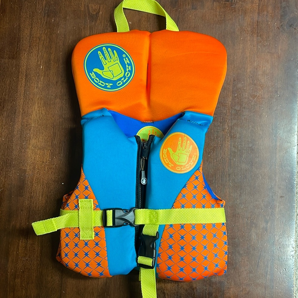 Infant Life Jacket-under 30lbs. Body Glove- Blue and Orange